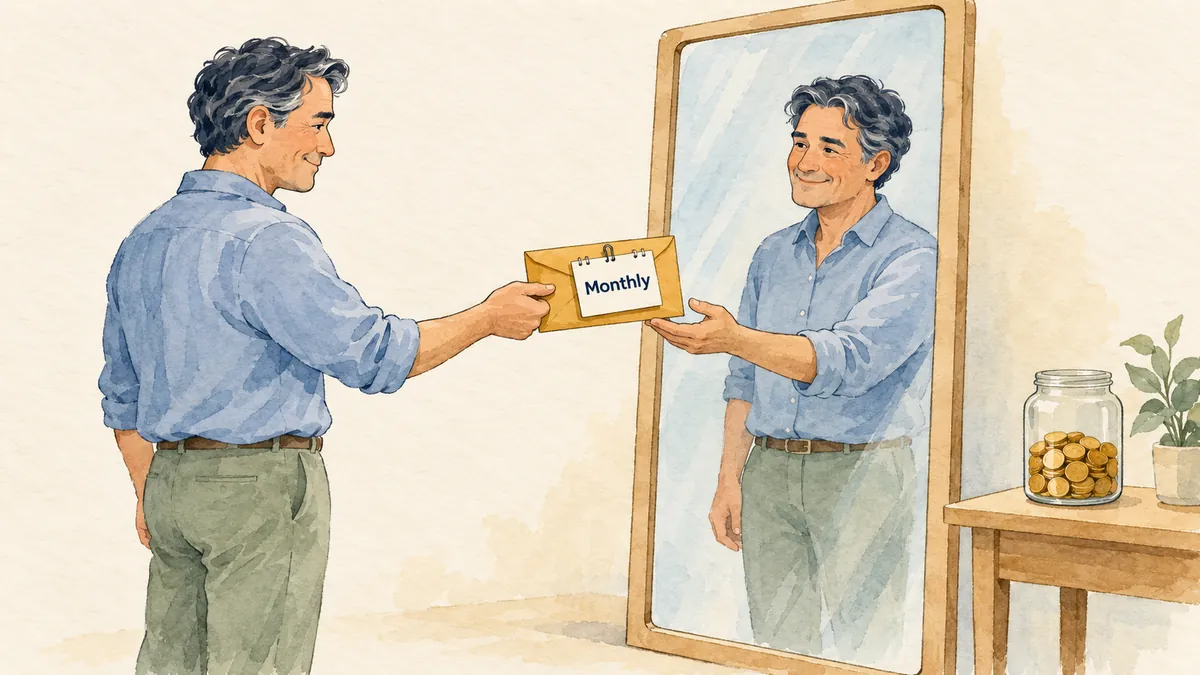 Paying yourself a monthly allowance from your own savings